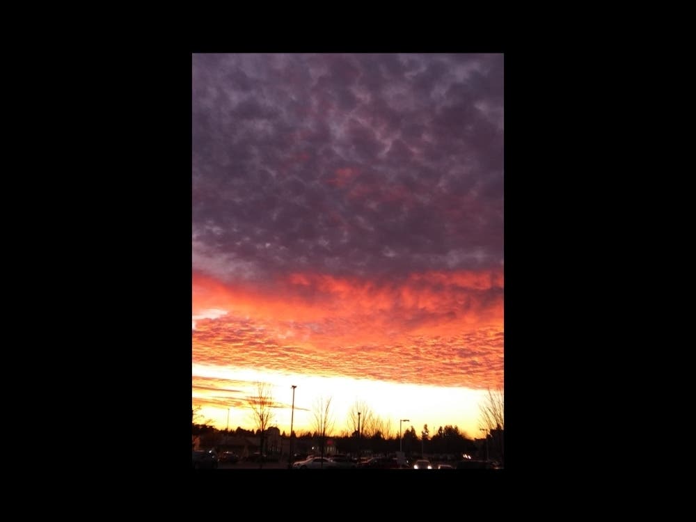 Patch reader Richard Beatty shared this photo taken recently, showing the sunset in Chico.