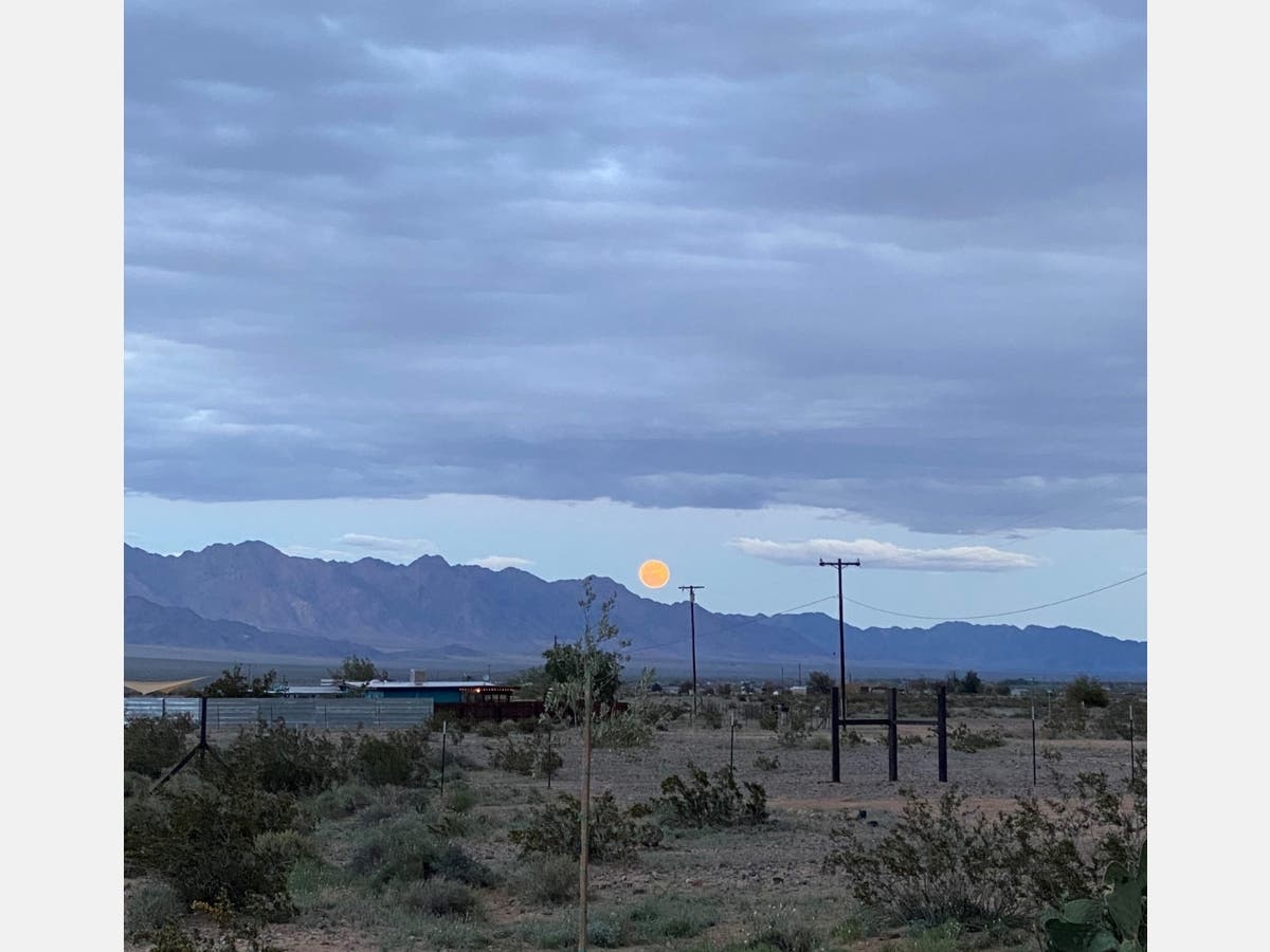 Patch reader Tom Zimmerman shared this photo of this month's Supermoon​ taken from Twentynine Palms, San Bernardino County.