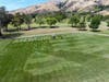 The large-scale tribute comes courtesy of Pleasanton-based New Ground Technology​, which creates temporary designs on grass fields​ using a "TurfPrinter" that uses air to bend grass.