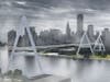 The proposed Queens Ribbon suspension bridge would link Long Island City, Queens, Roosevelt Island and Manhattan's East Side, costing about $150 million to construct.