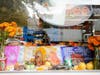 The ofrenda at Panaderia San Agustin, on East 116th Street between Second and Third avenues.