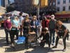 Hell's Kitchen resident Catie Savage started the group in June, when outdoor dining was still outlawed and the neighborhood's sidewalks were clogged with people eating and drinking ​using to-go containers, which often ended up strewn on the street.
