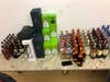 Four people were arrested and charged with violating state health orders and beverage control laws, authorities said.