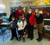 The gifts were presented to students at P.S. 76 A. Philip Randolph, one of two schools featured in a New York Times article last year for having a high ratio of housed students.
