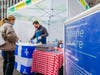 Helping brighten the mood, the Alliance held a pop-up sugar shack on Thursday in partnership with the Québec Government Office in New York, doling out Canadian maple syrup taffy to passersby.