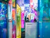 The installation, "Prismatica," includes 25 giant, rotating prisms on the Broadway plaza between 39th and 40th streets.