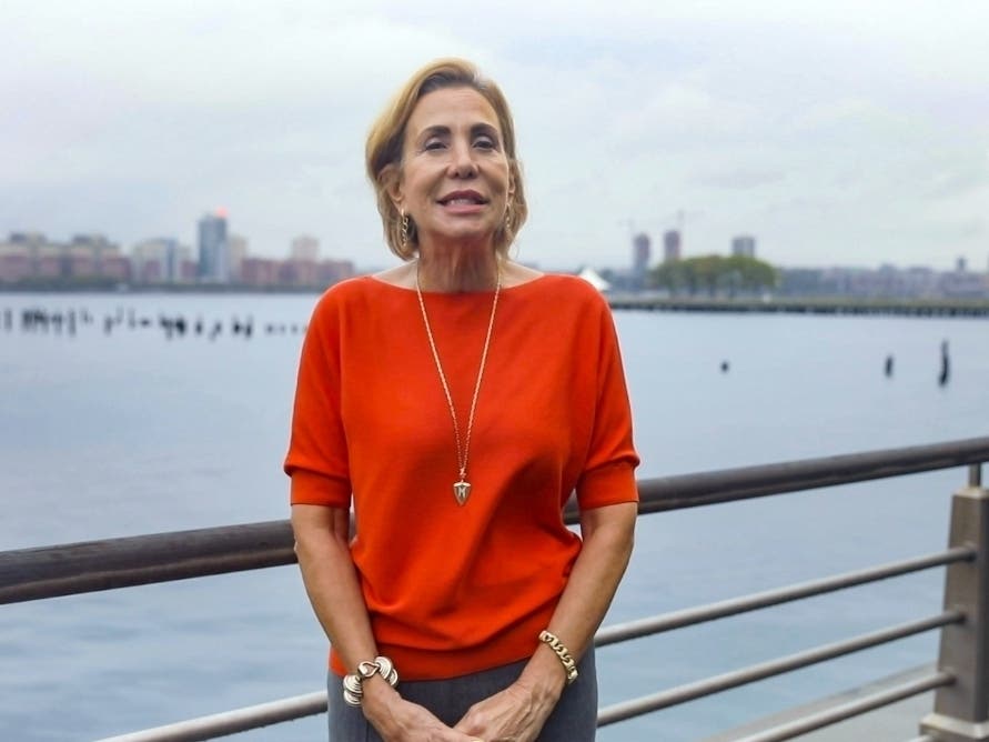 Madelyn Wils speaks during the Hudson River Park UnGala on Oct. 21, 2020.