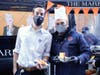 The giveaway by Vongerichten right) aimed to "warm the hearts and fill the stomachs" of Lenox Hill employees.