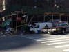 The aftermath of Friday's crash, which happened around 8:37 a.m. at the corner of Second Avenue and East 50th Street.