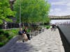 A rendering of the East Midtown Greenway, as it will appear looking north near East 54th Street.