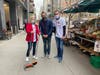City Councilmember Keith Powers (center) with U.S. Rep. Carolyn Maloney and E72NA leader Cameron Koffman at Saturday's cleanup.