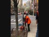 The events also coincided with a graffiti cleanup by the NYPD's 19th Precinct, where volunteers scrubbed walls around the neighborhood.