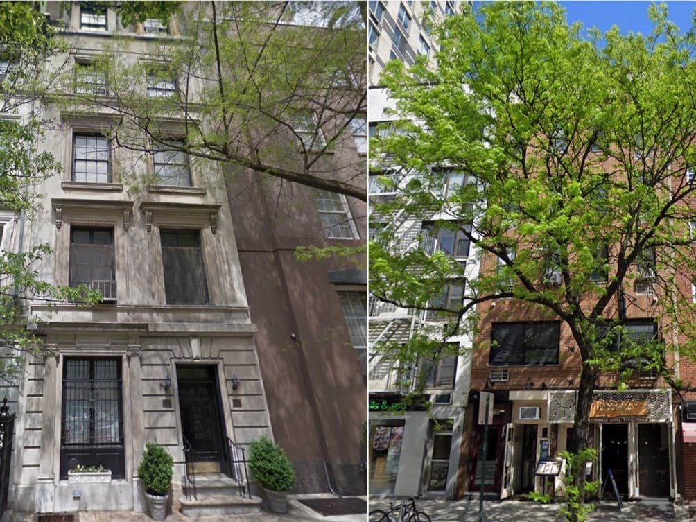 The buildings at 23 East 81st St. (left) and 1626 Second Ave. (right) are both barred from getting new building permits due to the number of hazardous violations they have on file with the city.