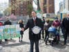 City Councilmember Ben Kallos speaks Thursday at the Stanley Isaacs Playground, where pesticides containing glyphosates were sprayed in past years. A new law sponsored by Kallos bans their use in city parks.