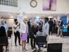 First Lady Dr. Jill Biden (L) and Dr. Anthony Fauci (C), Director of the National Institute of Allergy and Infectious Diseases, speak with a person getting vaccinated at Abyssinian Baptist Church on June 6, 2021 in New York City.
