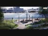 A view of the combined sculpture and musical instrument by artist Eto Otitigbe, which will be powered by the Harlem River.