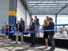 Gov. Andrew Cuomo cuts the ribbon at Pier 76 on Wednesday, along with other local officials.