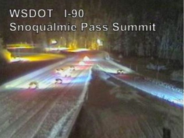 Westbound Snoqualmie Pass Reopens After Snow Closure | Across ...
