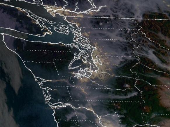 Wildfire smoke will continue to smother Western Washington until an abrupt shift in weather Friday, according to the latest forecasts. 