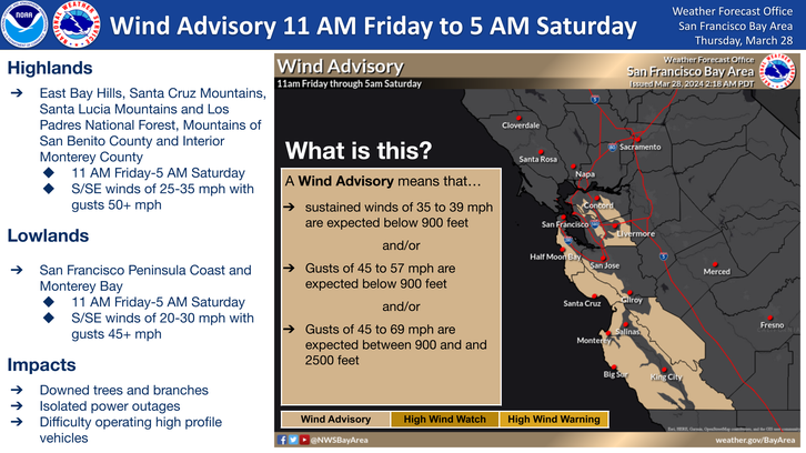 Wind Advisory, Thunderstorms, Heavy Rain To Slam The Bay Area | San ...