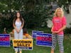 Madison Borough Council candidate Mackaella Goodwin, standing with Rosemary, shares Rosemary's commitment to fighting for the most vulnerable. Both candidates have seen first hand how resources and good policy can help this underrepresented population.
