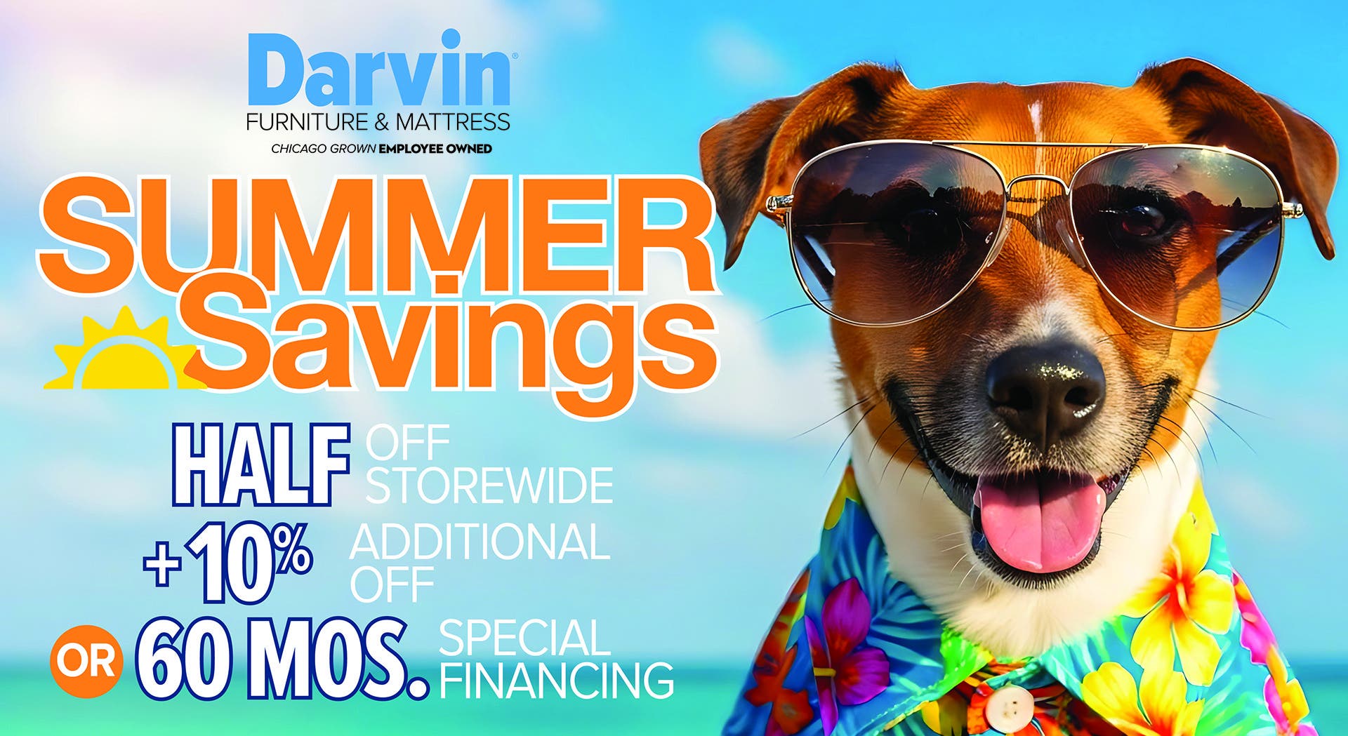 Darvin’s Summer Savings Sale heats up with 'Half Off' & 60 Months Special Financing now thru June 15