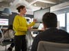 With an eye toward wellness-focused design, Diageo NA’s new Lower Manhattan offices include height-adjustable sit-stand desks, and a floor plan that encourages movement throughout the day.