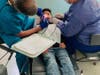 Dr. Steve Kwitnicki with a patient