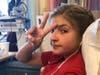 Jordyn receiving her chemo treatment at CHOP.