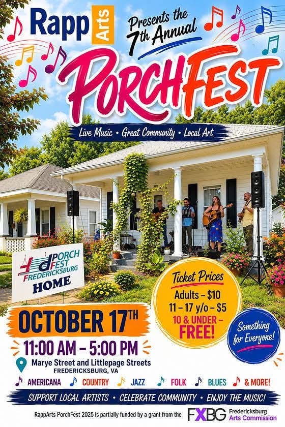 FXBG PorchFest by RappArts: Music & Family Time