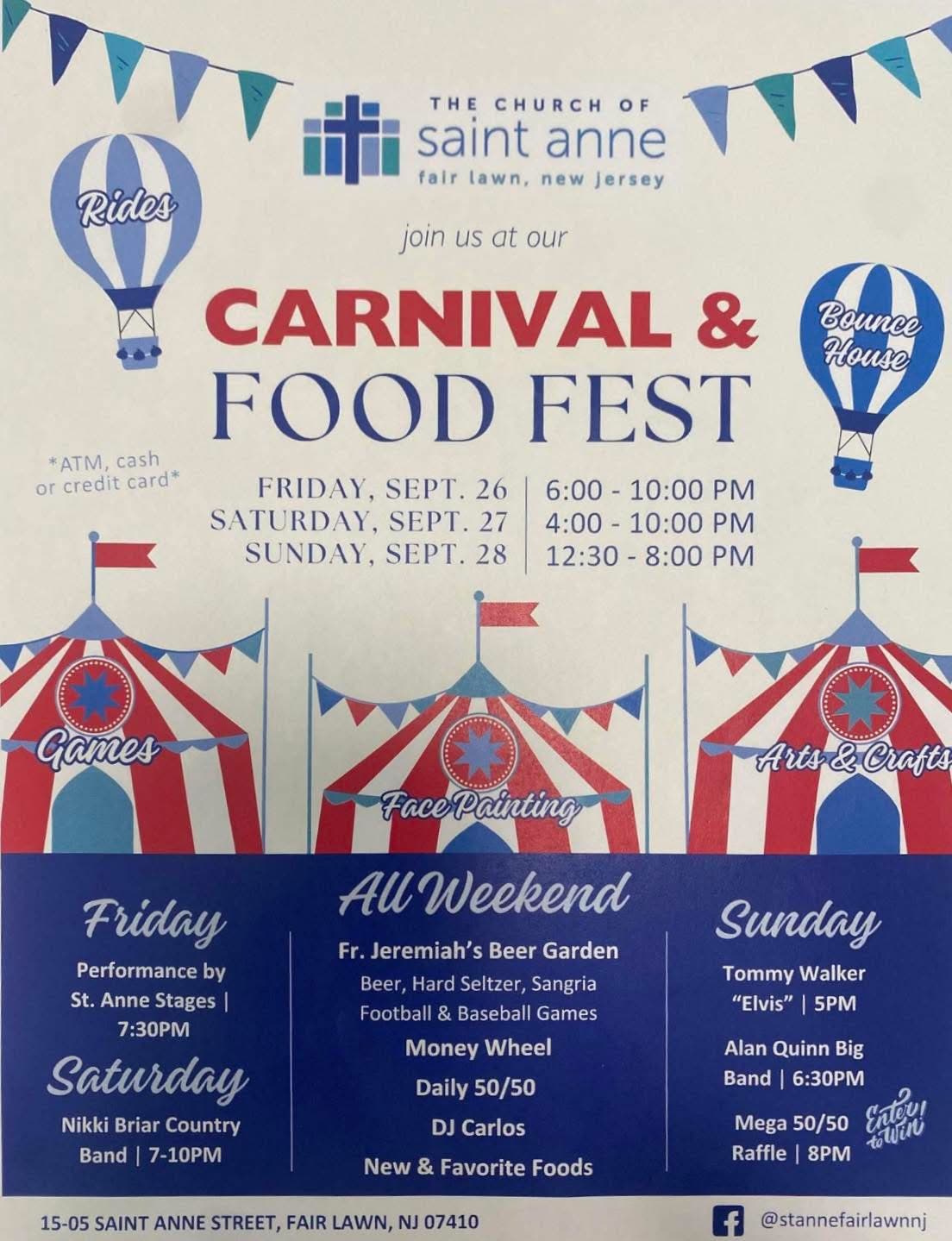 Carnival and Food Fest - 3 days 