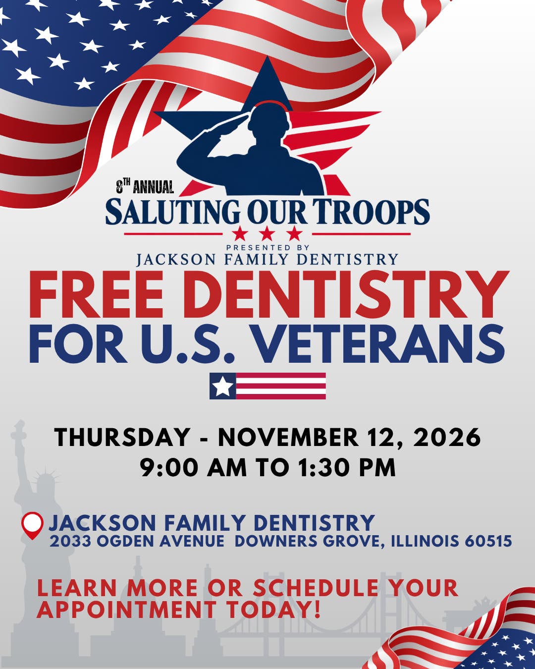 8th Annual Saluting Our Troops: Free Dentistry for U.S. Veterans