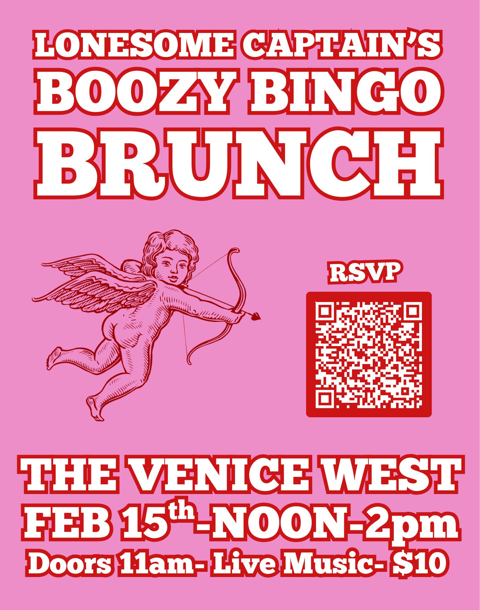 The Lonesome Captain's Boozy Bingo Brunch: Valentine's Edition!