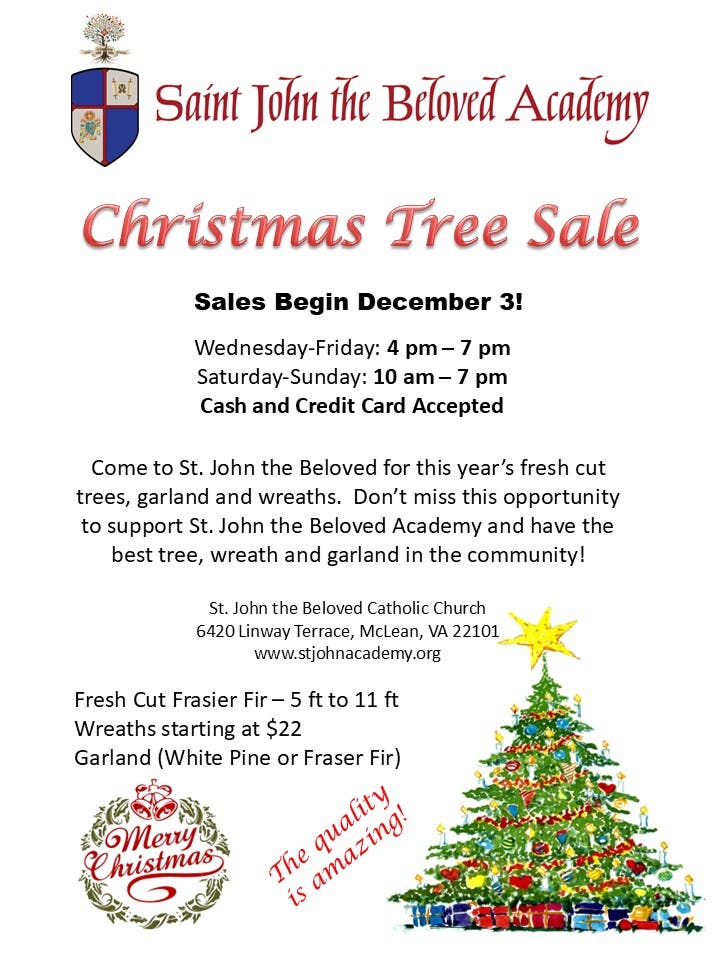 Christmas Tree Sale Dec. 3-21