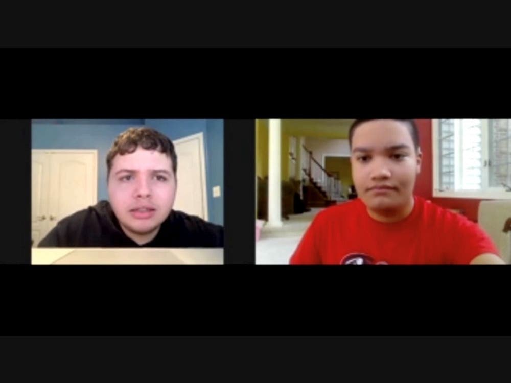 Mikhail Goldenberg and Stone Hernandez co-wrote and starred in Fairfax High School's "Virtual Life."