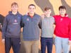 (l to r) Andrew Glinski, Henry Bennett, Rhett Chambers, Jack Ramsay