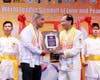 Prime Minister Briceño receives the Family Empowerment and Social Impact Award from FOWPAL on behalf of his wife, the First Lady of Belize, in recognition of her lasting social impact in advancing families, children’s rights, and inclusion. 
