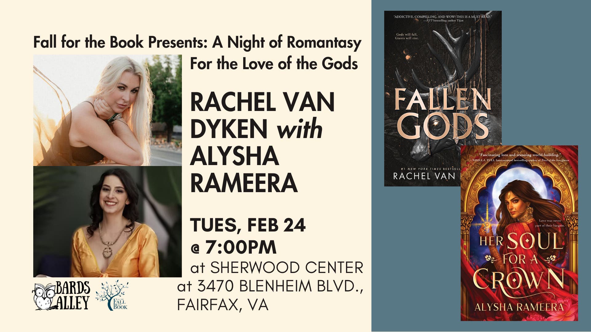 Feb 24 | For the Love of the Gods: A Night of Romantasy | Fairfax City ...