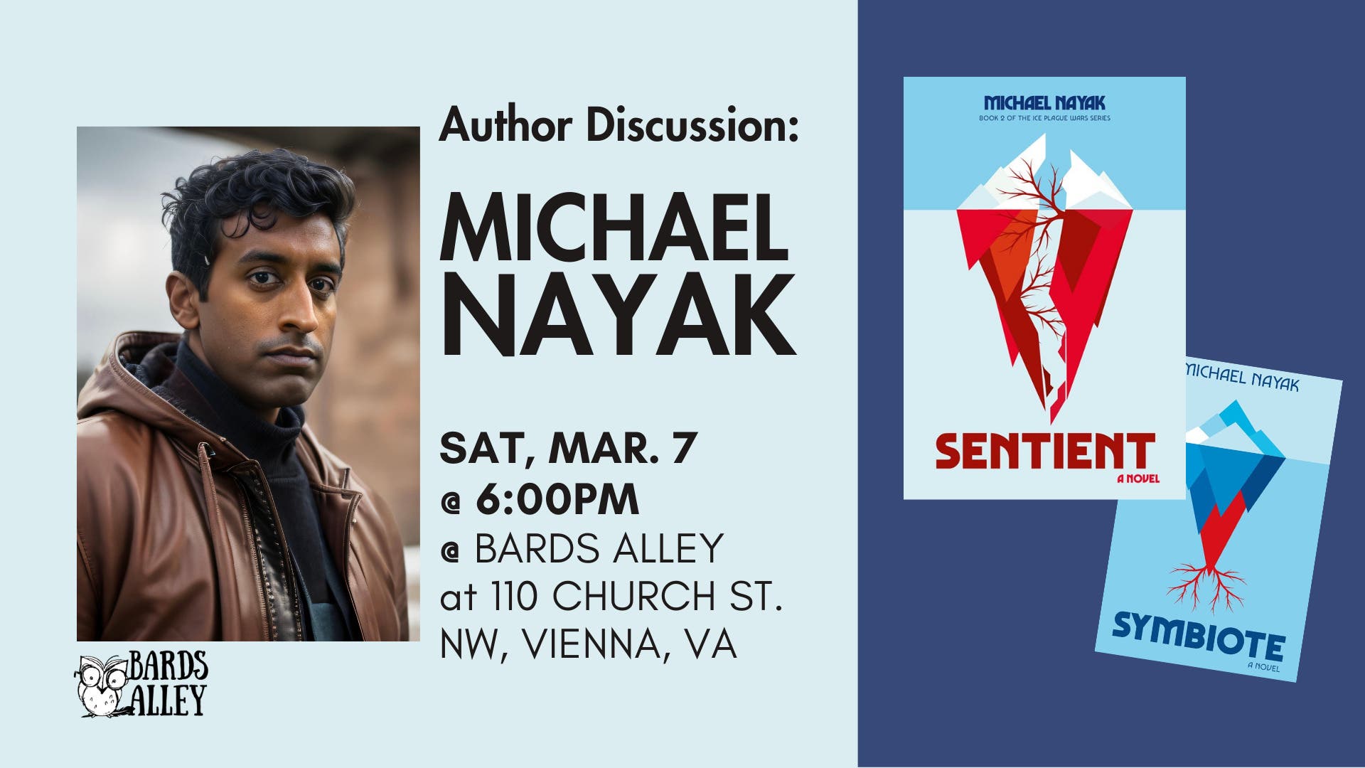 Author Talk: Michael Nayak on "Sentient"