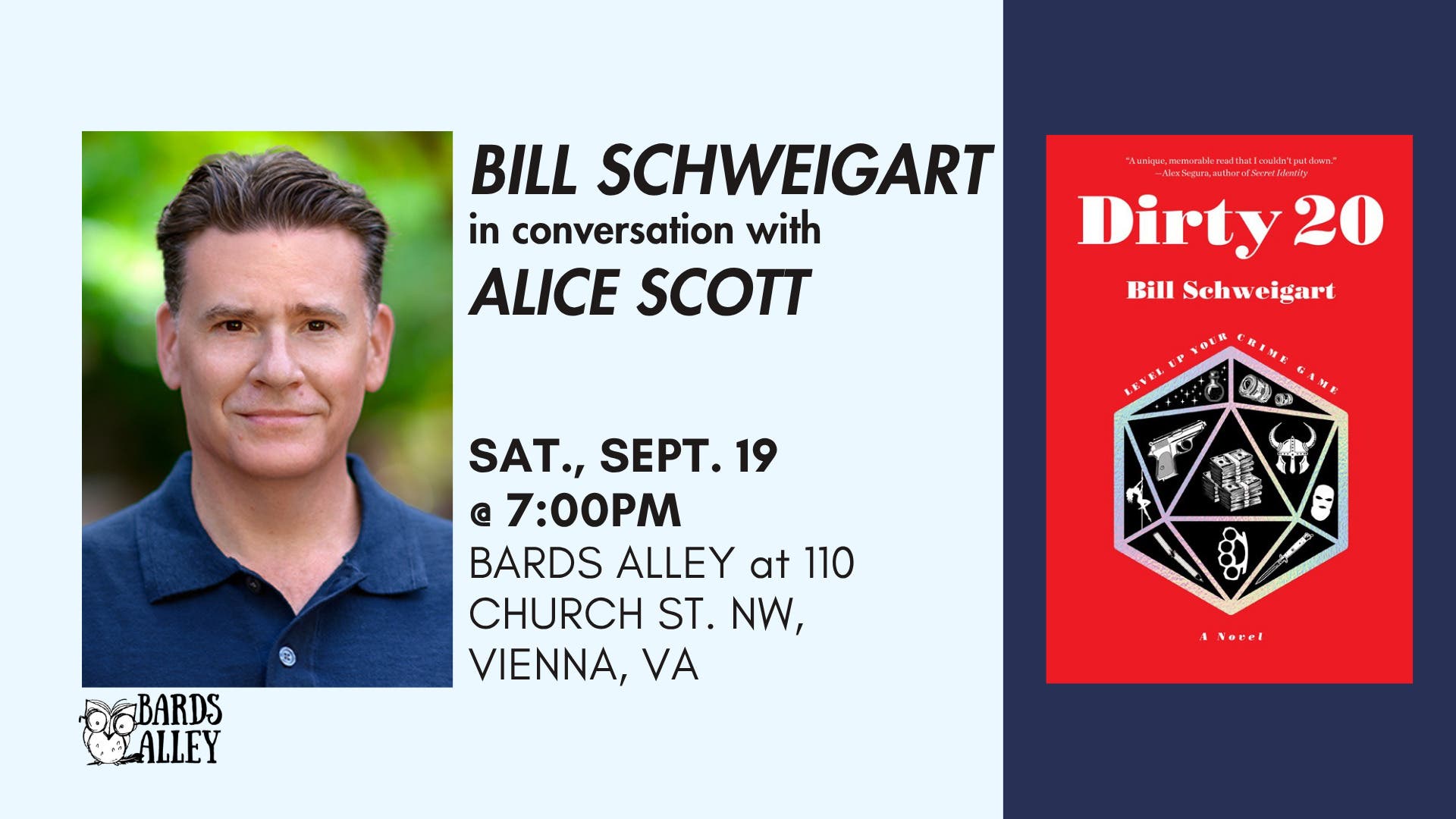 Talk with "Dirty 20" Author Bill Schweigart