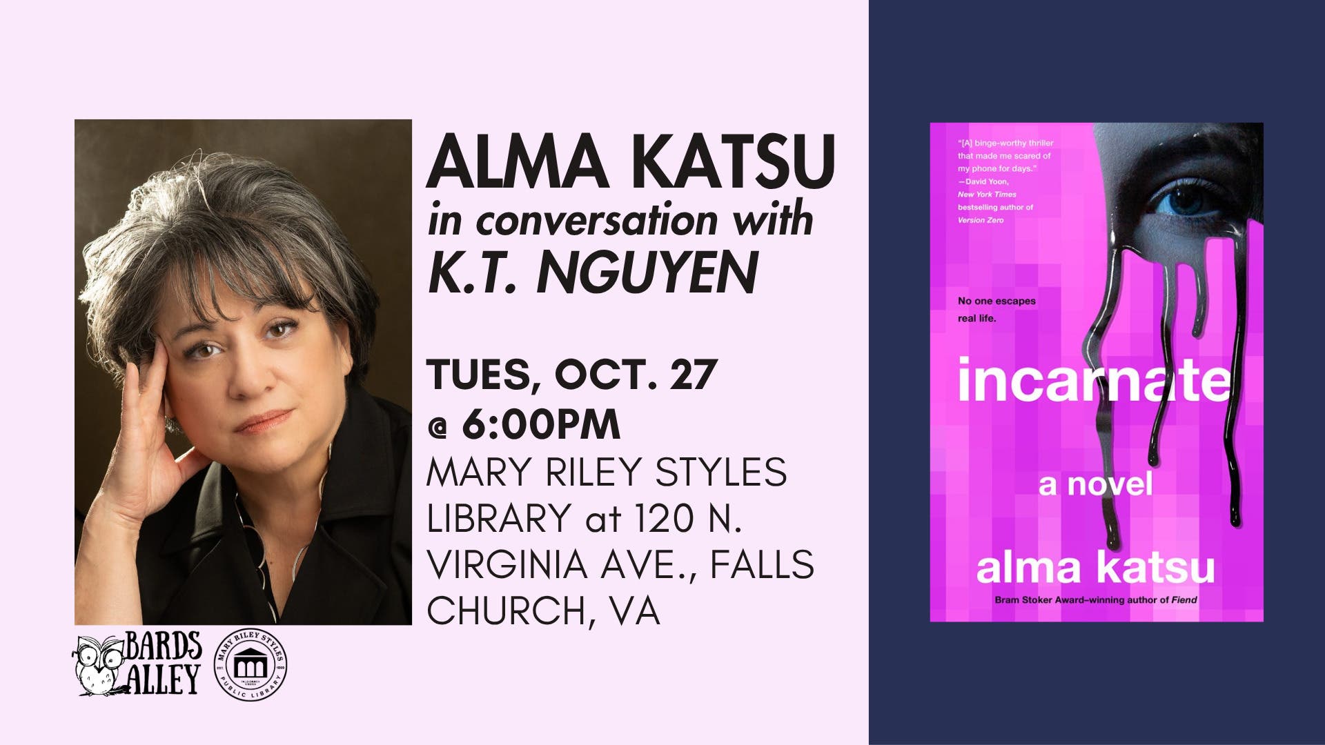 Author Talk: Alma Katsu with K.T. Nguyen