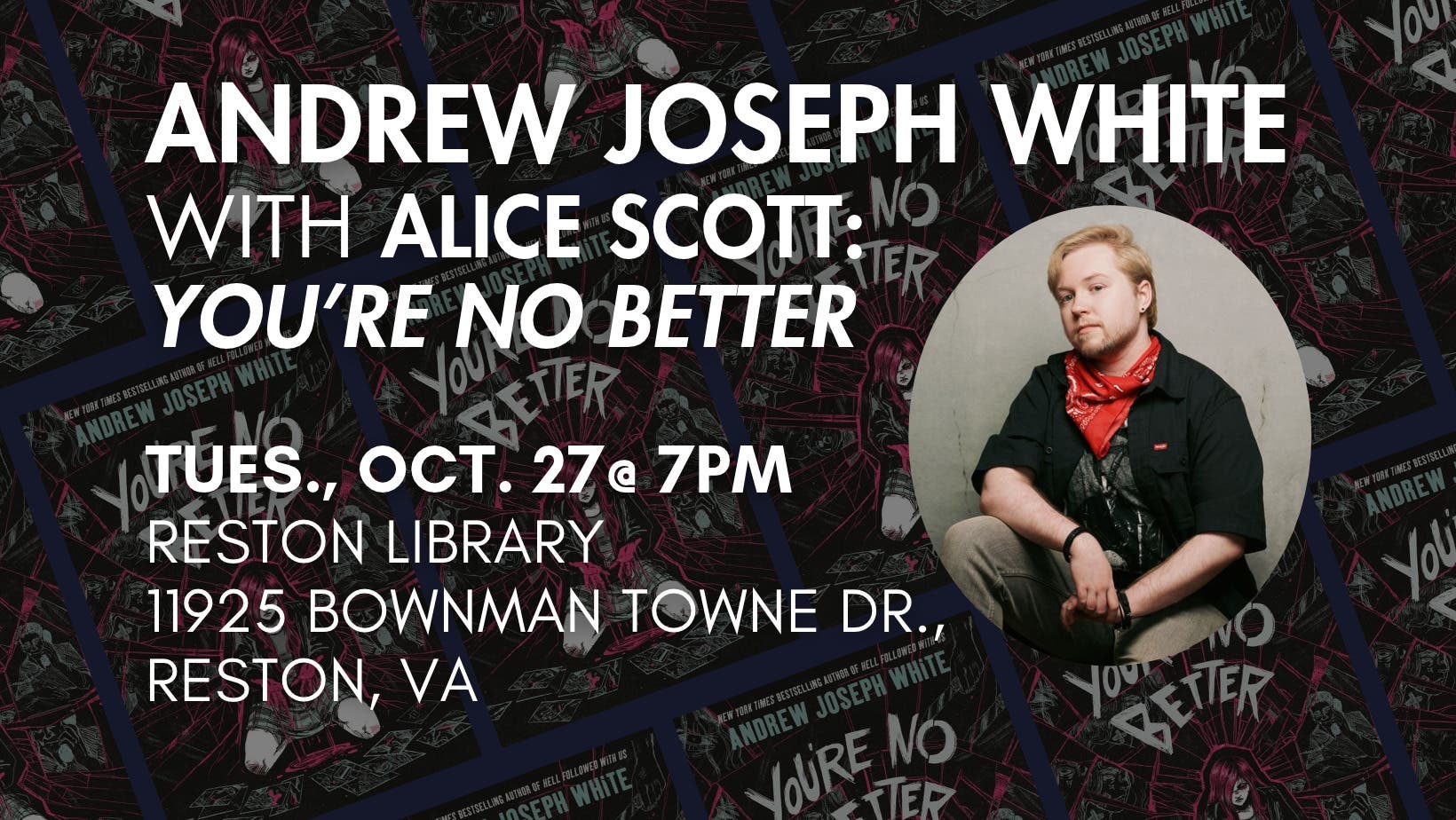 Book Launch: "You're No Better" by Andrew Joseph White