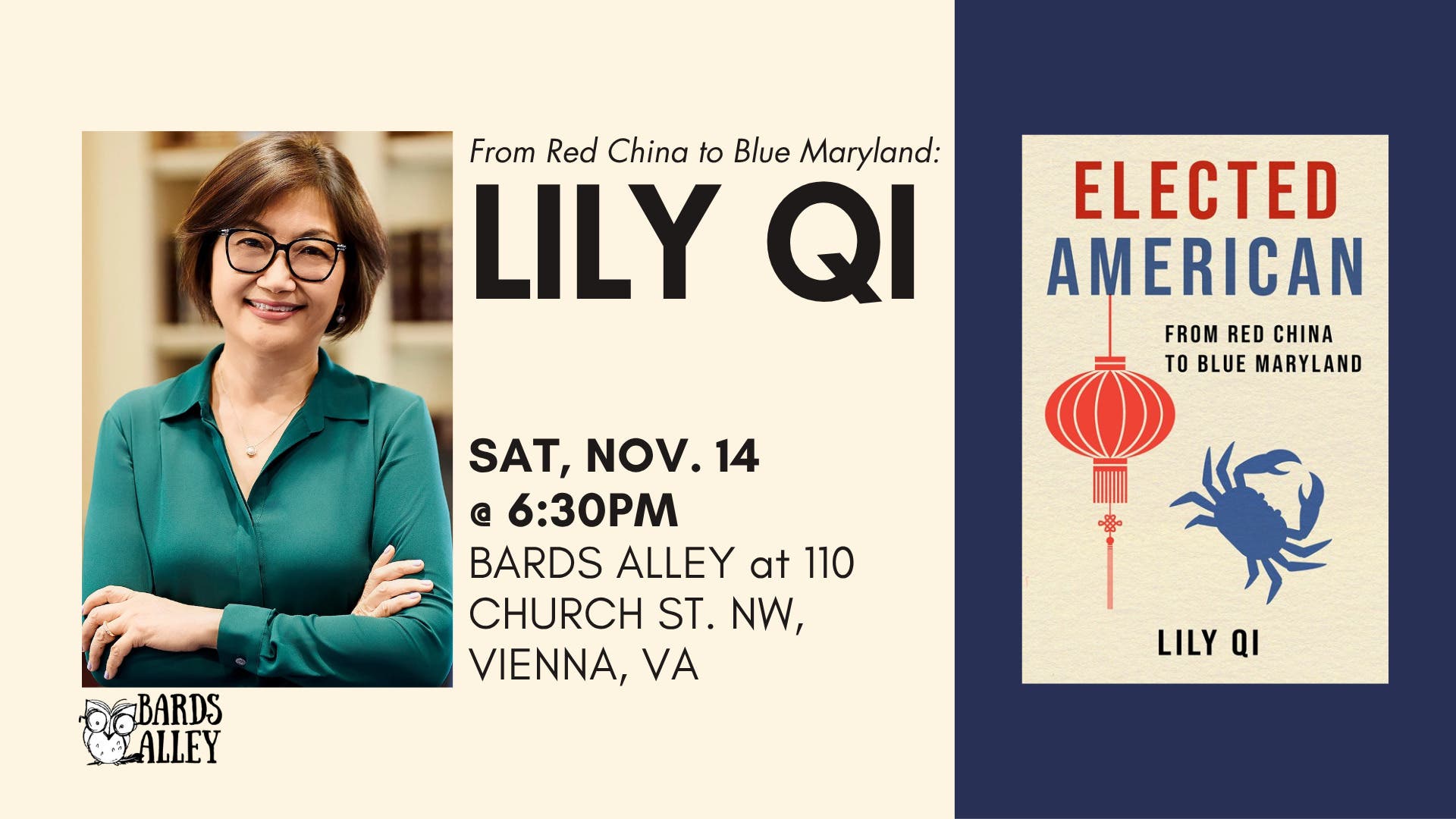 Author Talk: Lily Qi on "Elected American"
