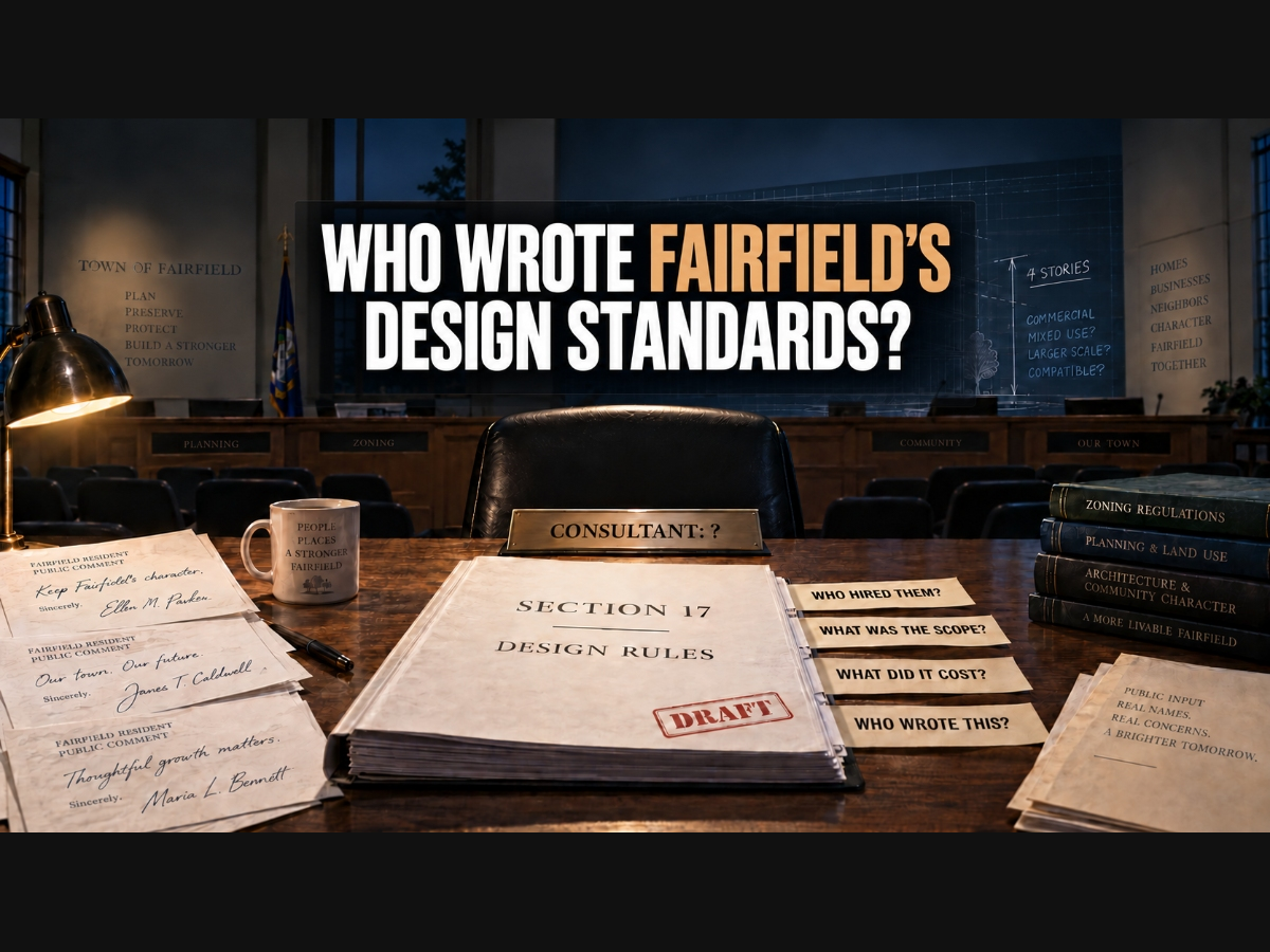 Who wrote Fairfield's design standards?