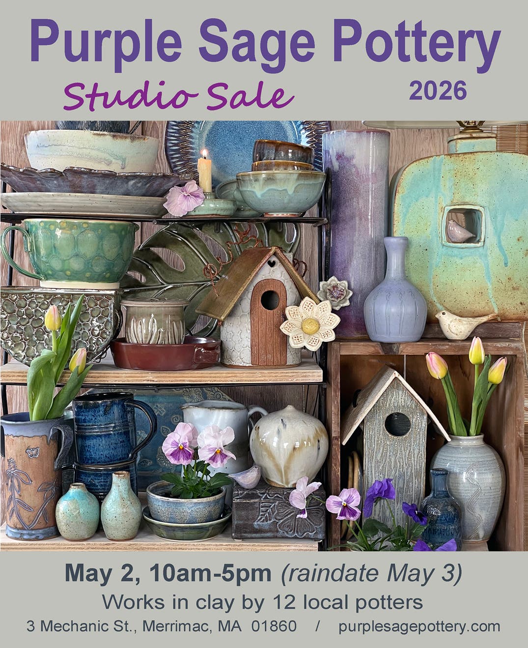 Purple Sage Pottery Studio Sale