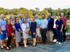 Tredyffrin Township Library volunteers pose at the cocktail hour
