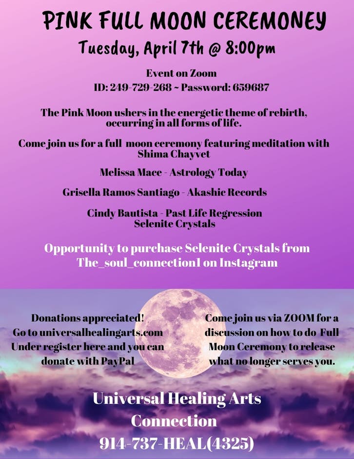 Apr 7 Full Moon Ceremony Peekskill NY Patch