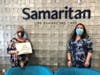 Judith Capritti (left) of Delanco, pictured here with Samaritan’s Julie Weitzman, was named a 2021 winner of Samaritan’s annual Delightful Dining Raffle at the annual Celebration of Life Gala. Judith was awarded twelve $100 dining certificates.