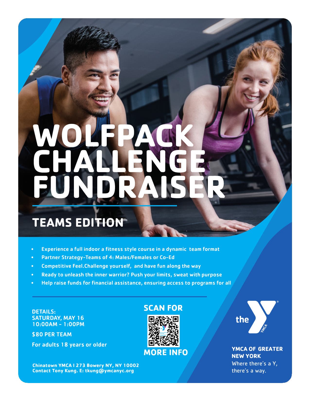 Chinatown YMCA Wolfpack Fitness Challenge  (Y-Rox) Fundraiser 