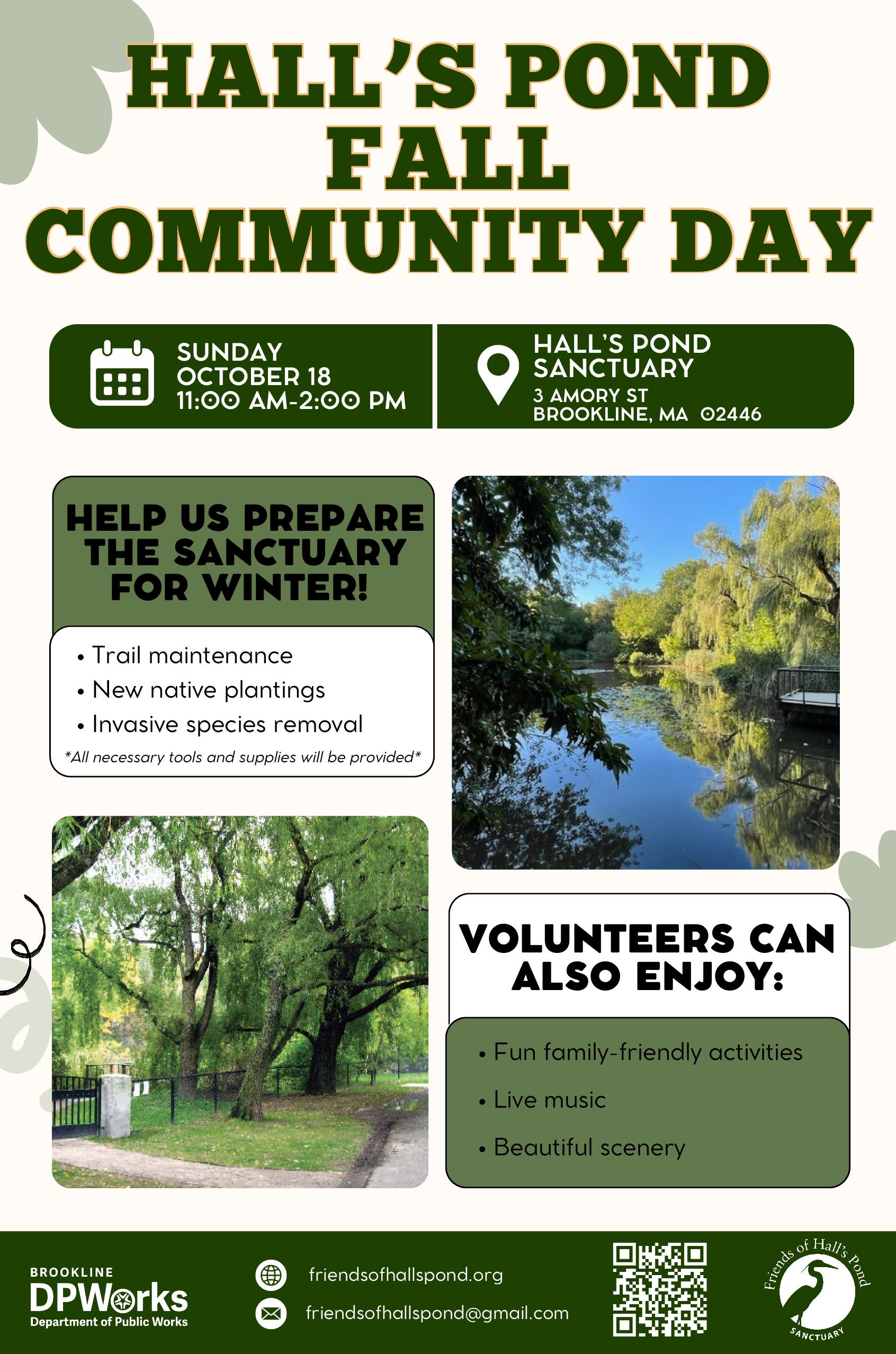 Friends of Hall’s Pond Fall Community Day